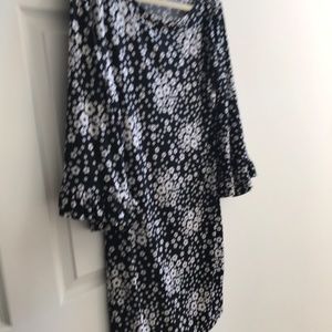 Michael Kors Black and White shift dress